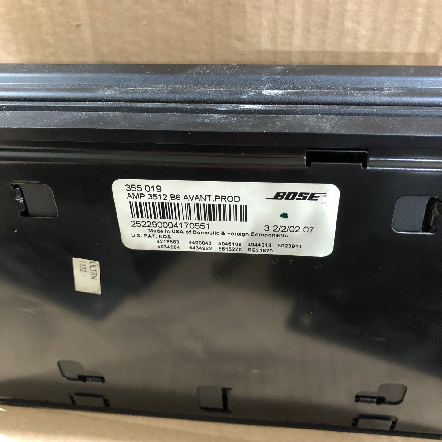 Audi A4 8E B6 B7 Bose Subwoofer Verstärker Soundsystem Lautsprecher Endstufe Avant Kombi