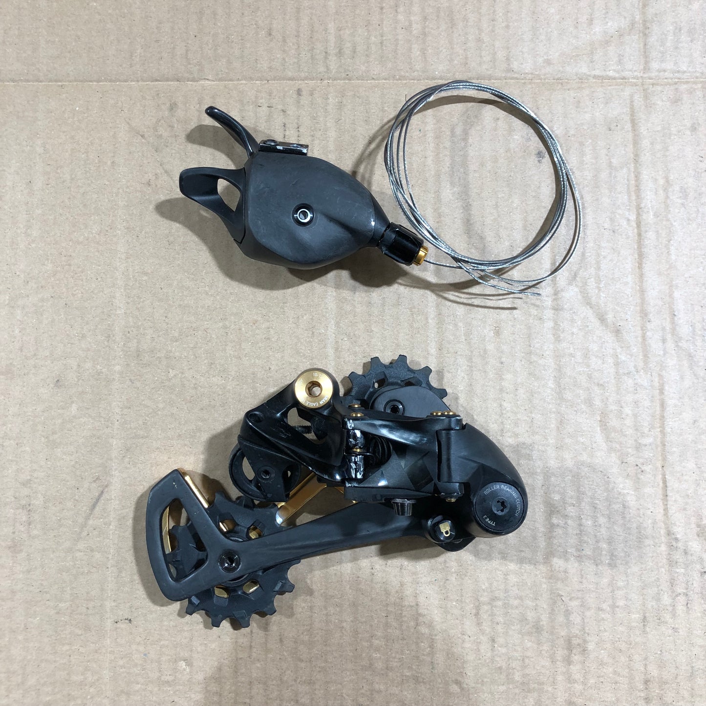 SRAM XX1 gold Schaltwerk + Trigger Schaltung 1x12 Eagle Carbon