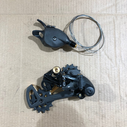SRAM XX1 gold Schaltwerk + Trigger Schaltung 1x12 Eagle Carbon