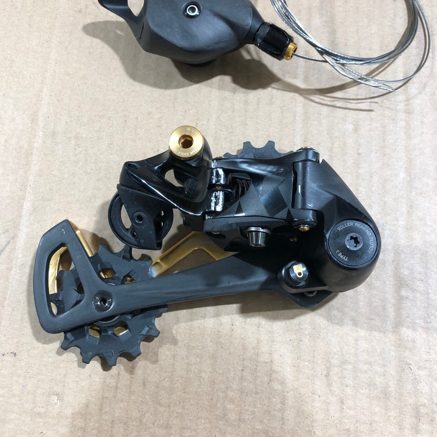 SRAM XX1 gold Schaltwerk + Trigger Schaltung 1x12 Eagle Carbon