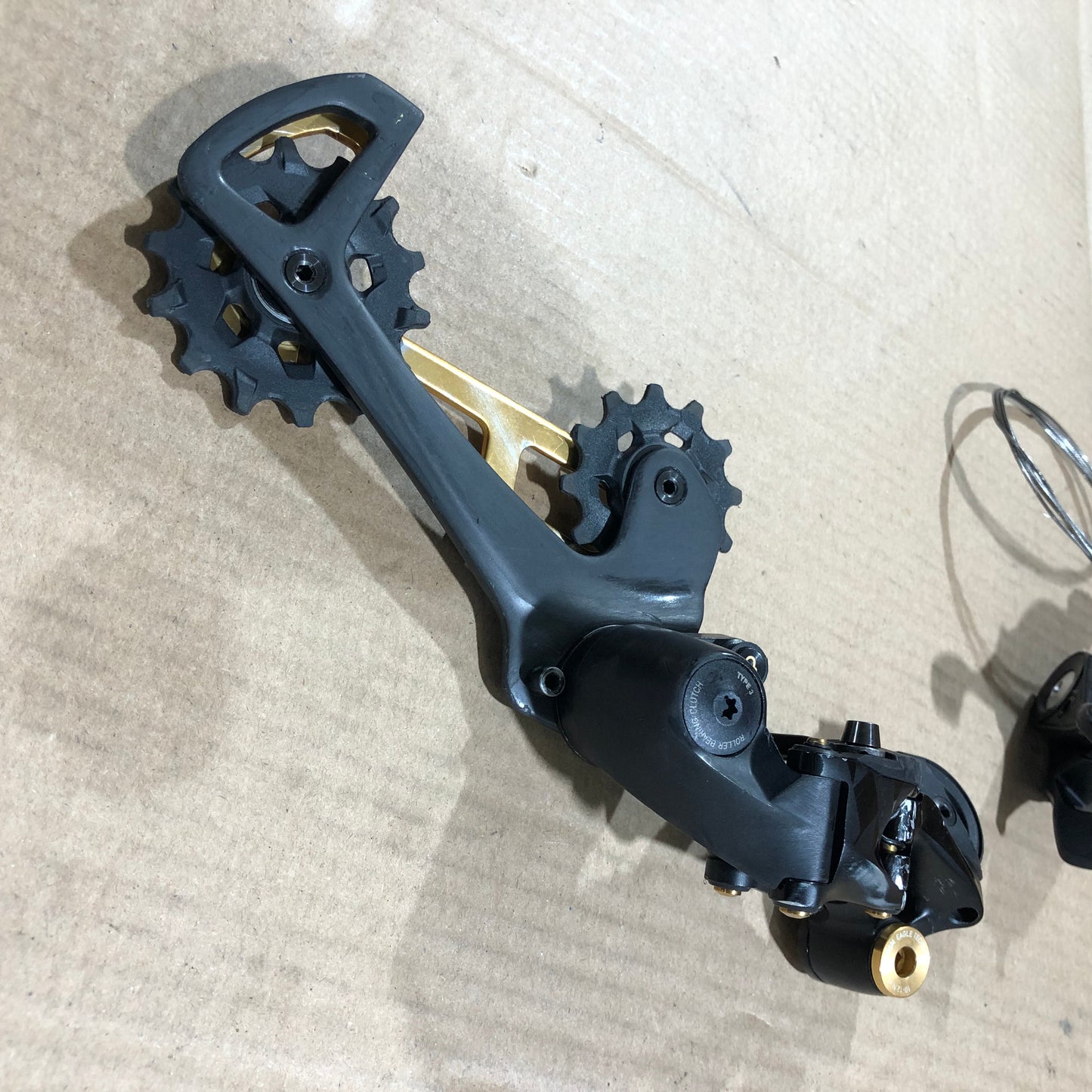 SRAM XX1 gold Schaltwerk + Trigger Schaltung 1x12 Eagle Carbon