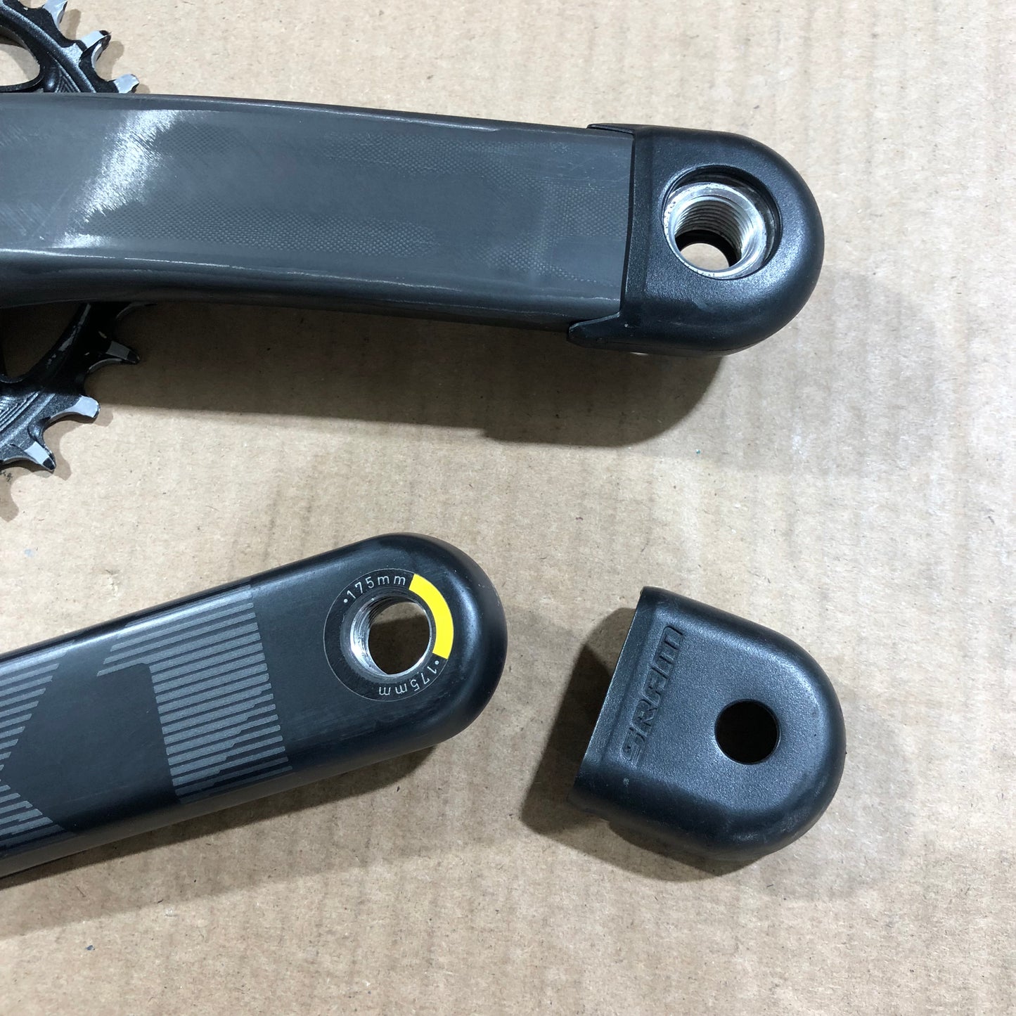 SRAM XX1 Kurbel DUB 175mm gold entlackt Kettenblatt 34T 32T SL