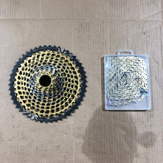 SRAM XX1 XG1299 Kassette Kette gold 10-50 AXS X01 XO Eagle XX