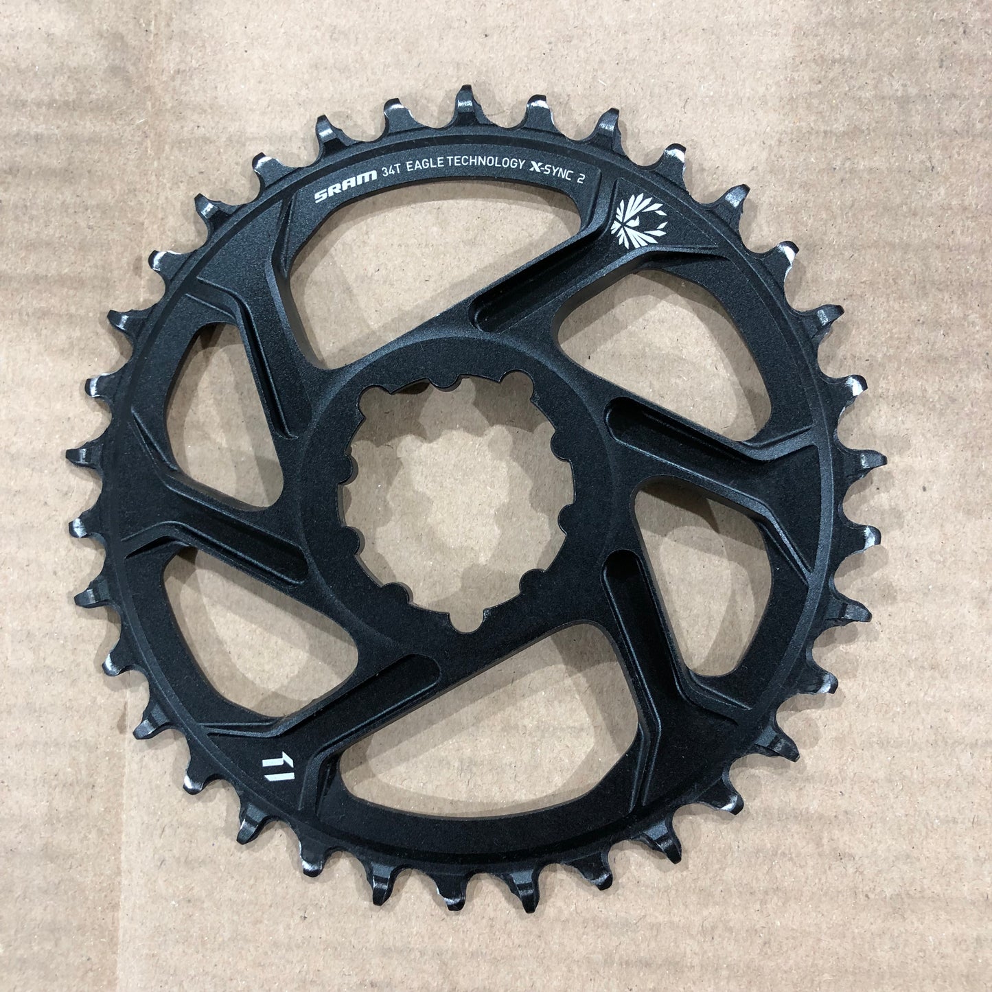 SRAM XX1 X01 34T Eagle Kettenblatt Kettenblätter XO1 XO X0 6mm non-Boost 1x12 1x11 AXS schwarz gold