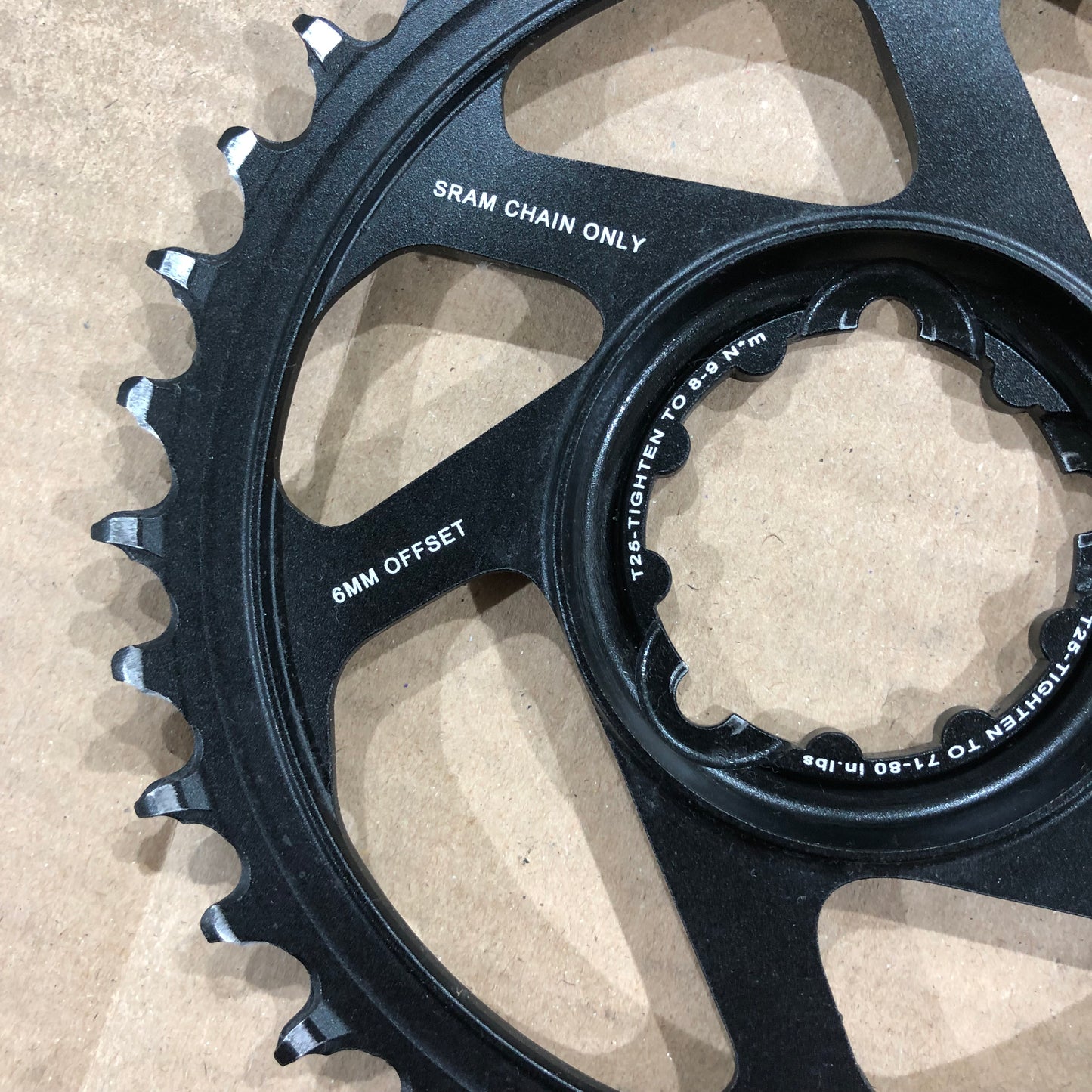 SRAM XX1 X01 34T Eagle Kettenblatt Kettenblätter XO1 XO X0 6mm non-Boost 1x12 1x11 AXS schwarz gold