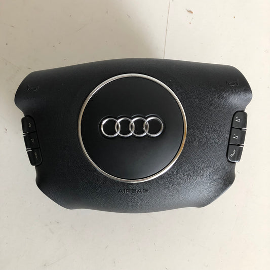 Audi 4-Speichen Lenkrad Multifunktion Airbag Leder schwarz 8E0880201AC